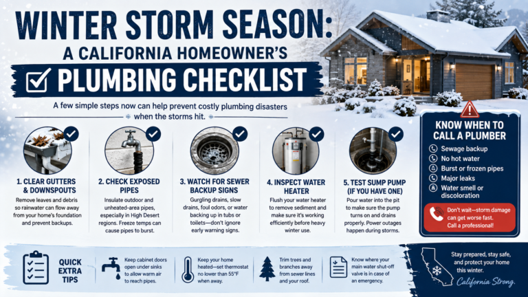 A California Homeowner Plumbing Checklist